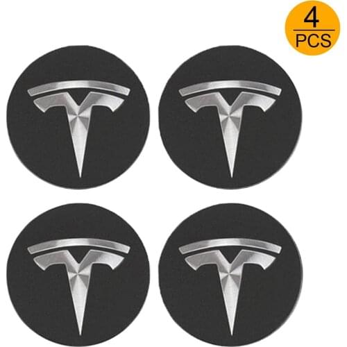 FOR TESLA MODEL 3 S X Set Aero Wheel Cap Kit Center Logo Emblem Modification Hub Cover Auto Accessories 56MM 58MM Trim Emblem