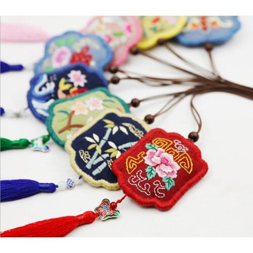 DIY manual materials package embroidery praying for peace and prosperity Antique pendant perfume bag buy one get one free
