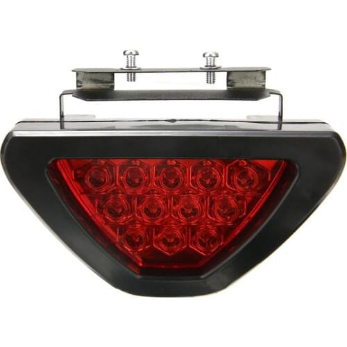 Mayitr Universal F1 Style 12 LED Red Car Third Rear Tail Light Brake Stop Safety Lamp High Power LED Light For Auto Truck SUV