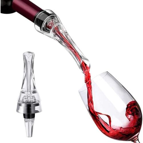 1Pcs New Red Wine Aerating Pourer Spout Decanter Wine Aerator Quick Aerating Pouring Dining Bar Pourer Wine Accessories Tool