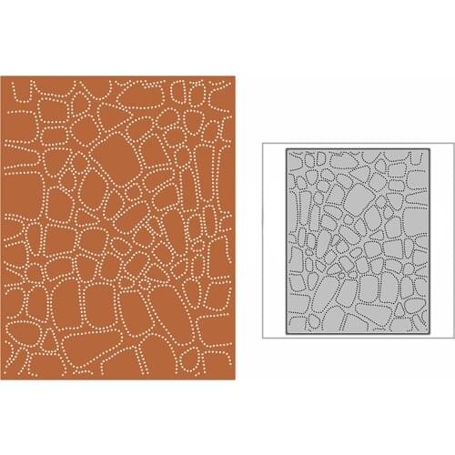 New Spotted Tile Wall Background Plate Paper Craft Embossing Mold 2021 Metal Cutting Dies for DIY Scrapbooking Album Card Making