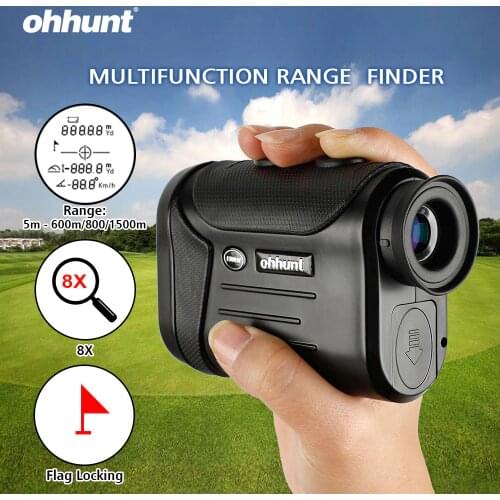 Ohhunt 8X 600M 800M 1500M Multifunction Laser Rangefinders Hunting Golf Monocular Range Finder Distance Meter Outdoor Measuring