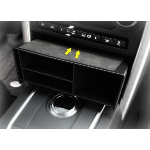 Yimaautotrims Plastic Middle Console Multifunction Storage Box Holder Kit Fit For Land Rover Discovery Sport 2015 - 2019