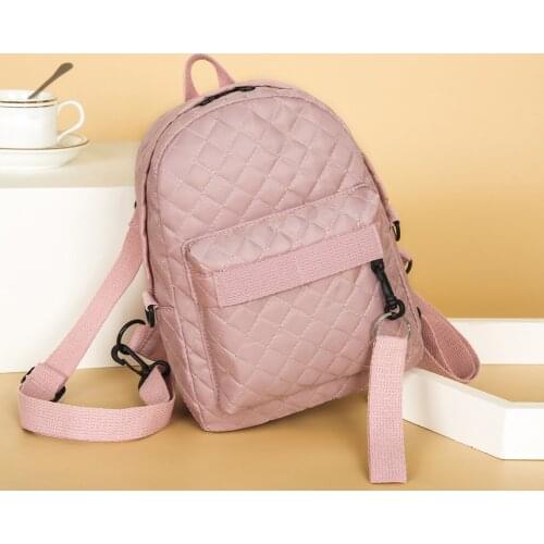 Female Summer Seaside Vacation Beach Bag Fashion Women Lattice Pattern Crossbody Bag Casual Solid Color Small Knapsacks