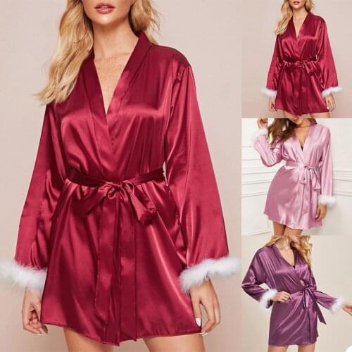 Fashion Bridal Gowns Belt Sexy Bathrobe Women Lingerie Nightgown Pajamas Sleepwear Womens Luxury Gowns Housecoat Nightwear