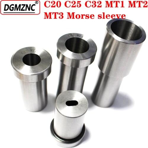 1pcs C20 C25 C32 MT1 MT2 MT3 morse straight shank reducing sleeve adapter for cnc machine