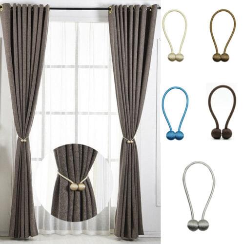1Pc Pearl Magnetic Ball Curtain Tie Rope Backs Holdbacks Buckle Clips Accessory Rods Accessoires Hook Holder Home Decorations