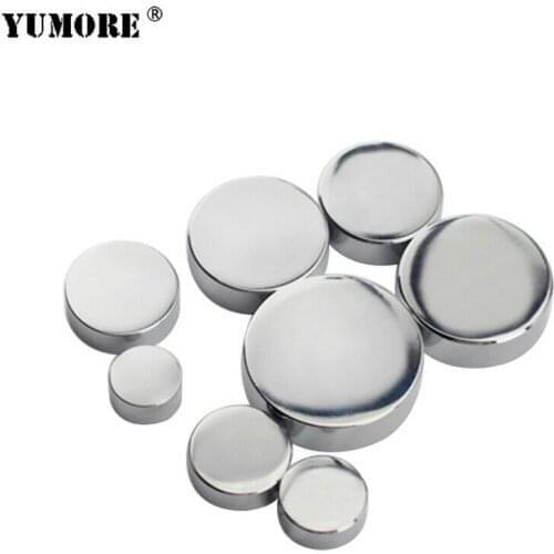 100Sets Copper Chrome Decorative Fittings 22mm Screw Caps Mirror covers