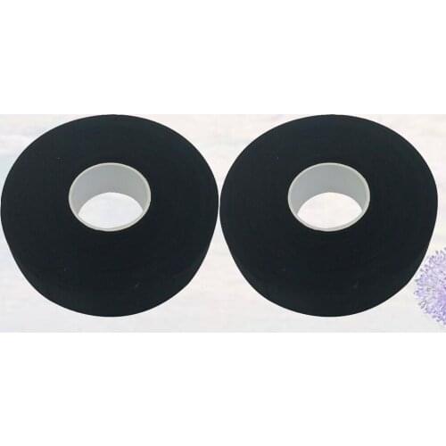 2 Pcs 20M Hockey Stick Tape Sticky Tape Anti-slip Sports Waterproof Tape Hockey Stick Wrapper for Practice Sports Use (Black)