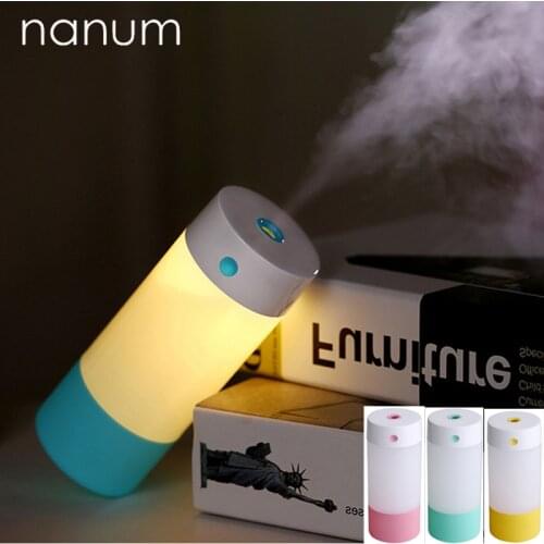 250ML USB Ultrasonic Humidifier for Home Car Air Freshener Essential Oil Diffuser Aromatherapy Mini LED Warm Light