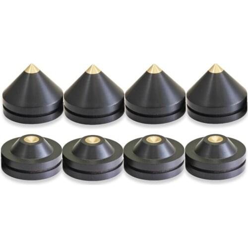 33mm/1.3" Ebony Speaker Spike HIFI Audio Amplifier Shockproof Stand Isolation Feet Base Pads #3