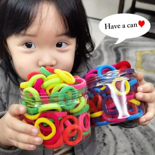 50PCS Women Girls Hair Tie Solid Color Seamless Hair Tie Hair Band Ponytail Holder Hair Rope Hair Accessories with Box