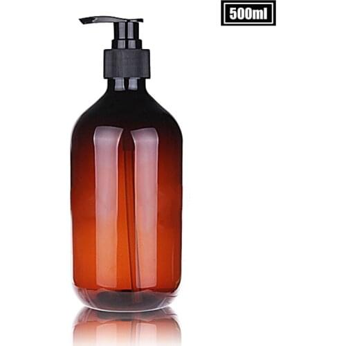 500ml PET Round Shoulder Lotion Bottle Shampoo Shampoo Bottle Shower Gel Bottle Hand Sanitizer Bottle