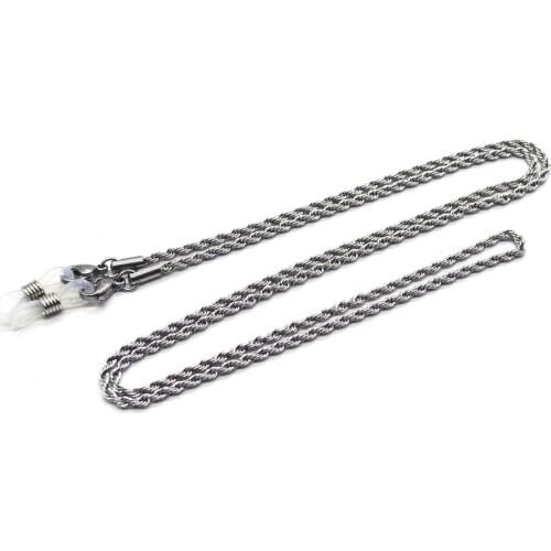 Stainless Steel Men/Women Glasses Chain Necklaces Iced-Out Pendant Sunglasses Neck Chain Hip Hop Bike Men Fashion Jewelry