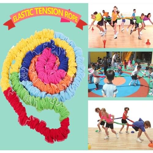 Childrens Outdoor Sports Toys Elastic Circle Teamwork Kindergarten Early Education Entertainment Running Games Exercise Rope