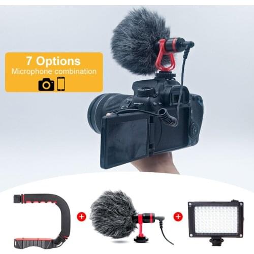 DSLR Microphone recording microphone for SLR photography Vlog mic camera youtube microfone for canon sony smartphone