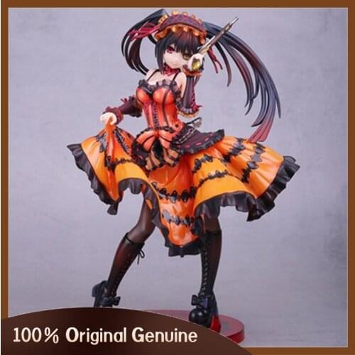 23CM Anime DATE A LIVE Tokisaki Kurumi Figurine Action Figure Replaceable Accessories Model Toy Birthday Gift Movie Collection