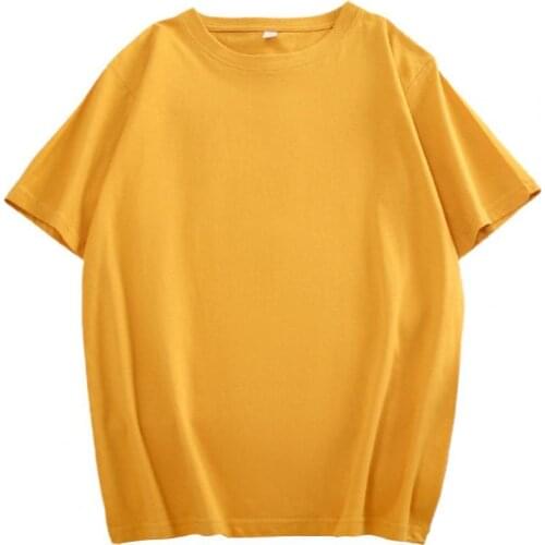 Summer femme T-Shirts Summer Fashion Woman Tops Tees Casual Short Sleeve O-Neck tshirt Solid Color Plus Size Women T Shirts