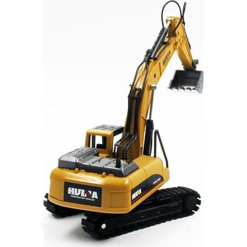 HUINA TOYS NO.1710 1/50 Alloy Dump Trucks Car Die-Cast Metal Professional Engineering Construction Vehicle Model Kids Toy