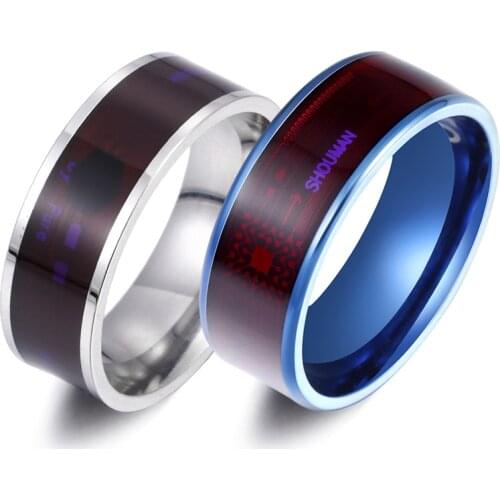 Magic Wear NFC Smart Ring Finger Digital Titanium Steel Ring, Suitable For Android Phones, With Functional Couple Fashion Gifts