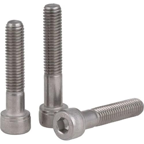 M4M5M6 304 stainless steel half-tooth hexagonal screw cylinder head bolt cup head screw 10PCS