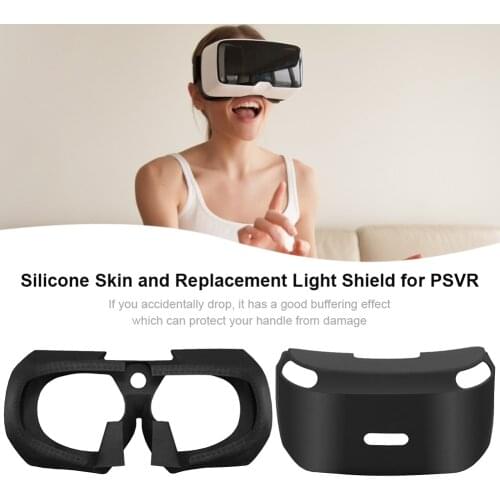 100% Fuel Injection PSVR Inner Eye Mask + Outer Eye Pad Cover Silicone Sleeve PS VR Light Shield Protective Case