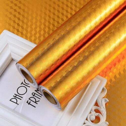 Kitchen 40*100cm Oil-proof Sticker Cabinets Cover Household Self-adhesive Wallpaper Table Mat Moisture-proof Drawer Wall Sticker