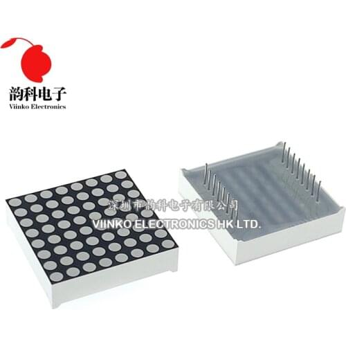 2pcs 8x8 8*8 Mini Dot Matrix LED Display Red Common Anode Common Cathod Digital Tube 16pin 38mmx38mm 3.7mm