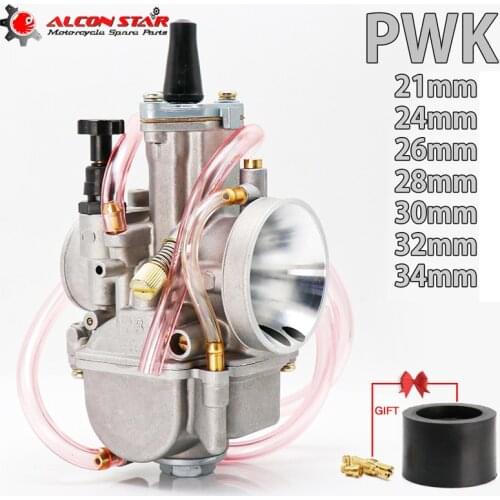Alconstar- 21 24 26 28 30 32 34mm 2T 4T PWK Motorcycle Carburetor Carb Power Jet For Mikuni Koso OKO ATV For Suzuki for Yamaha