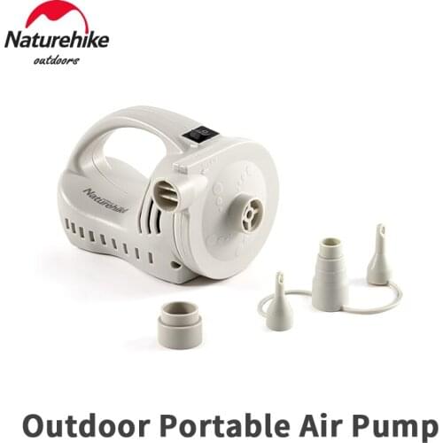 Naturehike Portable Electric Inflatable Pump Ultralight 370L/min Fast Inflation/Air Extraction Pump Camping Mat Swim Circle