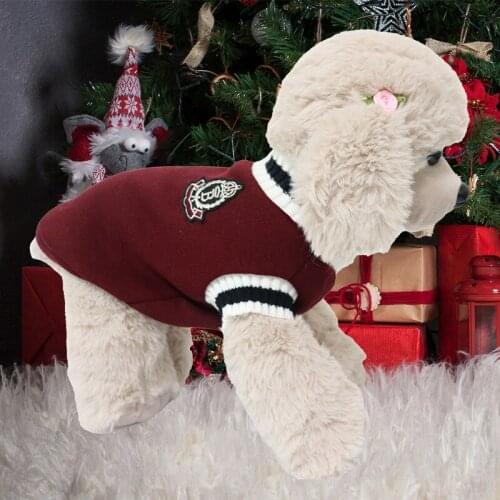Dog Cat Clothes Campus Style Pet Sweater V Neck Pullover Vest Cosplay Party Costume Pet Supplies For Winter