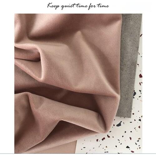 Simple Solid Color Nordic Style Morandi Pink Purple Velvet Curtains for Living Room Bedroom High Shading Luxury Home Decoration