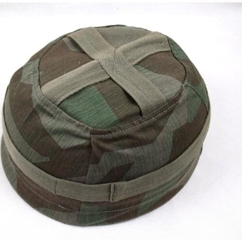 WWII German Fallschirmjager Paratrooper M38 Helmet Cover Splinter Camo Color