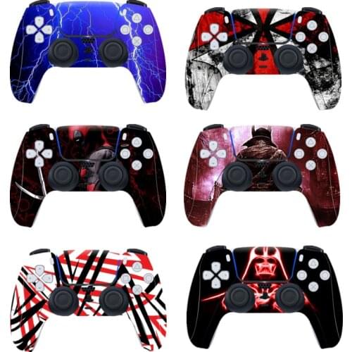 Skin Sticker For PlayStation5 PS5 Controller Gamepad Camouflage Decal Anti-slip protection stickers For SONY PS5 Game Controller