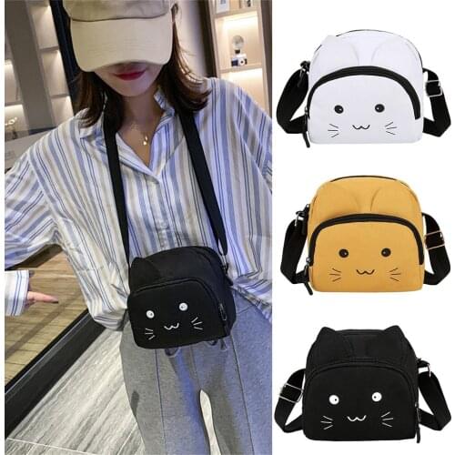 Women Cute Casual Tote Outdoor Bag Canvas Handbag Zipper Shoulder Bag Women Messenger Bags Shoulder Lovely Mini Bag#p30