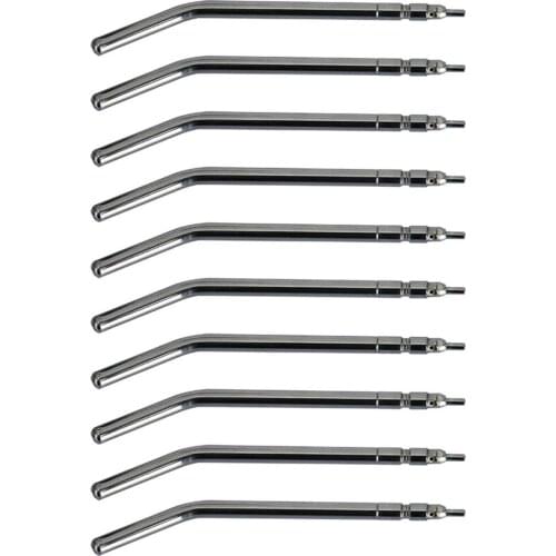 10/20/50/100PCS Dental Lab Mental Air Water Syringe Spray Nozzles Tube Alloy Tip Teeth Dental Enquipment Fit 3 Way Water Syringe