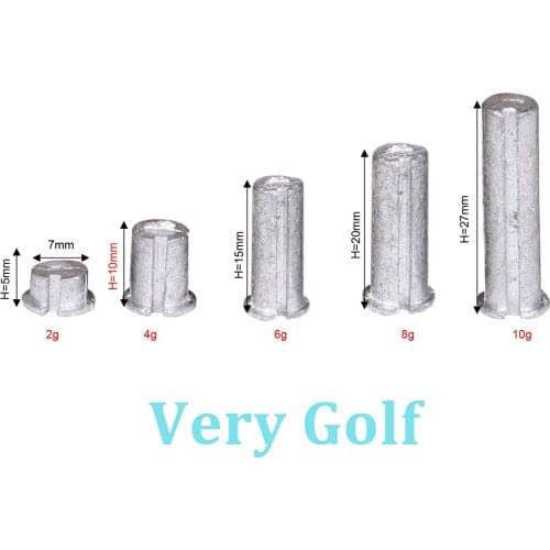 5pcs Golf Lead Tip Plug Swing Weights For Steel Shafts fit Iron and Wood (diameter 7mm)