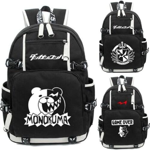 Anime Danganronpa Monokuma Backpack Bag Rucksack Mochila Schoolbag Bag For School Book Boys Girls Student Travel