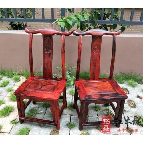 Laos red rosewood large officer hat old mahogany furniture solid wood chair office chair clear and clear