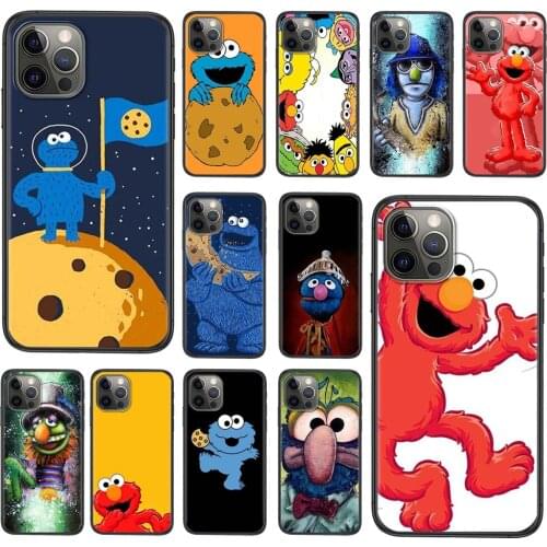 For Huawei P50 P40 P30 P20 P10 Lite E Plus Pro P Smart Z 2019 2020 2021 Cute Sesame Cookie Monster Low Price Cell Phone Cases