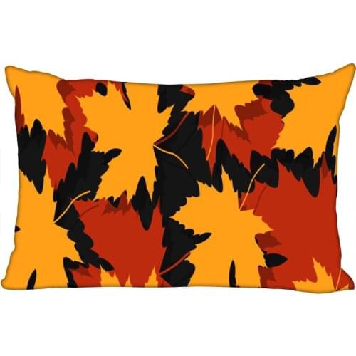Cushion Leaf Cover Throw Pillow Case Rectangle Cushion For Sofa/Home/Car Decor Zipper Custom PillowCase
