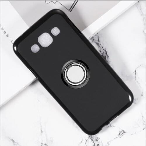 For Samsung Galaxy E5 Back Ring Holder Bracket Phone Case Cover TPU Soft Silicone On E500F E500H E500HQ E500M E500F/DS E500M