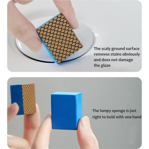 Sponge Cleaning Block Grinding Descaling Polishing Scale Pad Magic Clay Sponge Cleaning Eraser Wax Polish Pad