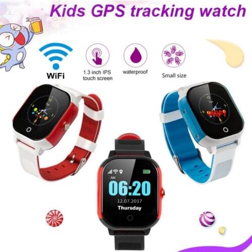 FA23 Kids Smart Watch Waterproof Watch SIM Card voiceTouch Screen WIFI SOS GPS Tracker Alarm Clock Anti-Lost Children Watch
