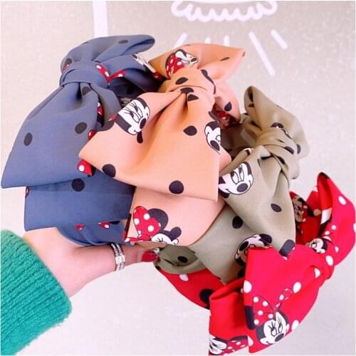 Disney children head hoop girl hair clip Mickey mouse hairpin cartoon headband Doll accessories hair jewelry