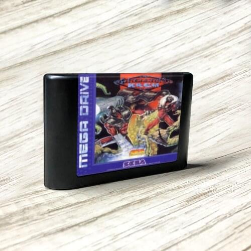 Skeleton Krew - EUR Label Flashkit MD Electroless Gold PCB Card for Sega Genesis Megadrive Video Game Console