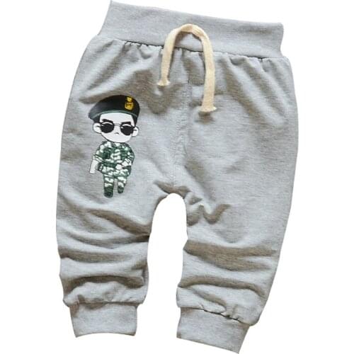 Hot sale 2016 autumn new cotton cartoon pattern 1 piece baby pants 4-24 months baby boy girls Harem pants Brand Children Wit