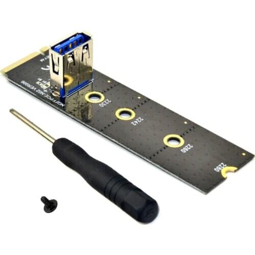 M.2 to USB 3.0 PCie X16 NVME Raid Card PCI-E M.2 X16 SSD Hard Drive Extender N0PB