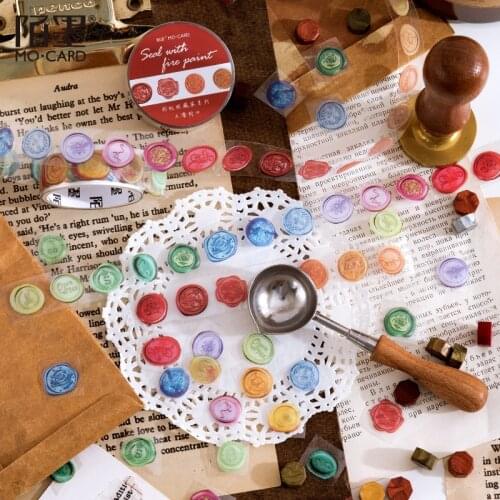 Cute Washi Dot Tapes Decorative Colorful Rainbow Candy Pattern Washi Circle Stickers For Diy Decorative Diary Journal Planner