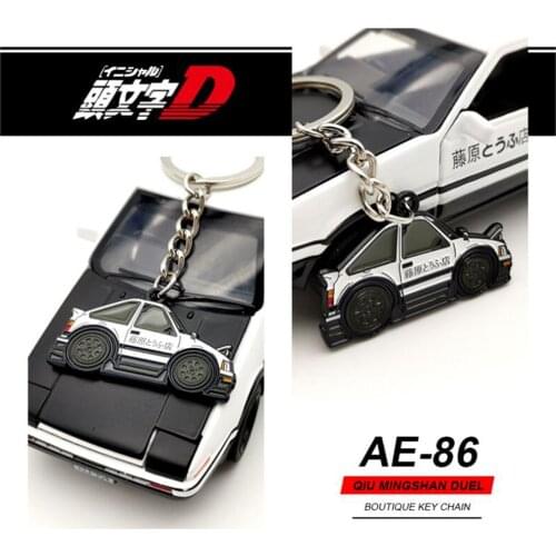 New Car Styling JDM Initial D RACING japan performance Car Model Keyring keychain For Toyota Corolla AE86 Keyrings accessories